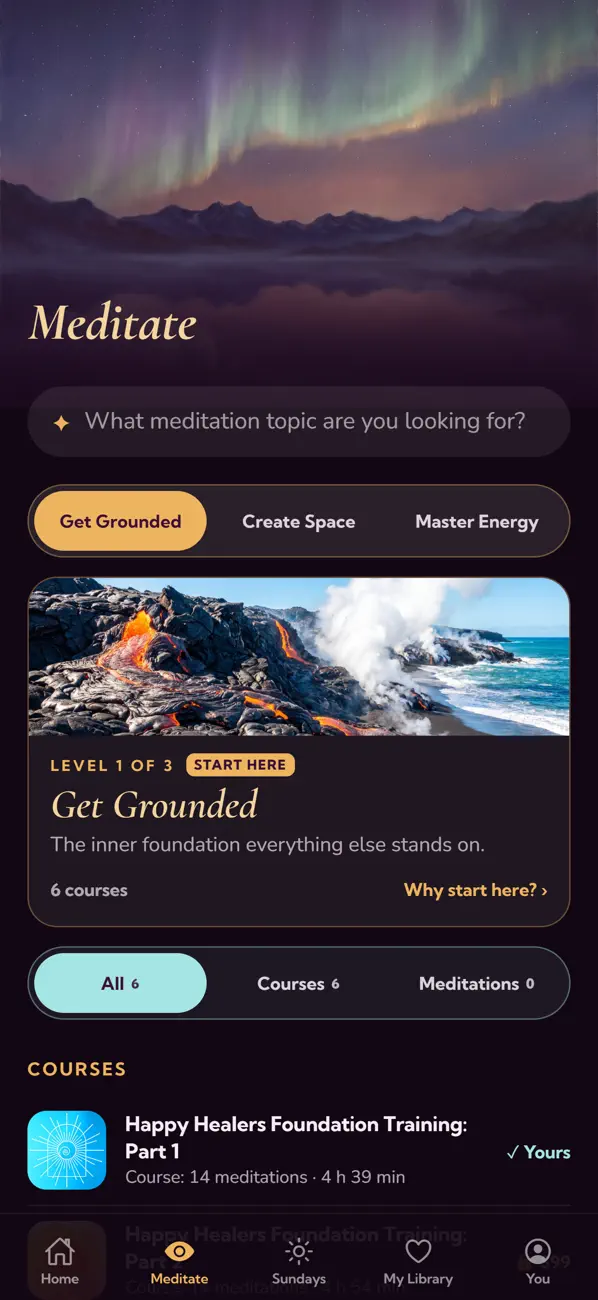 Chalice meditate screen