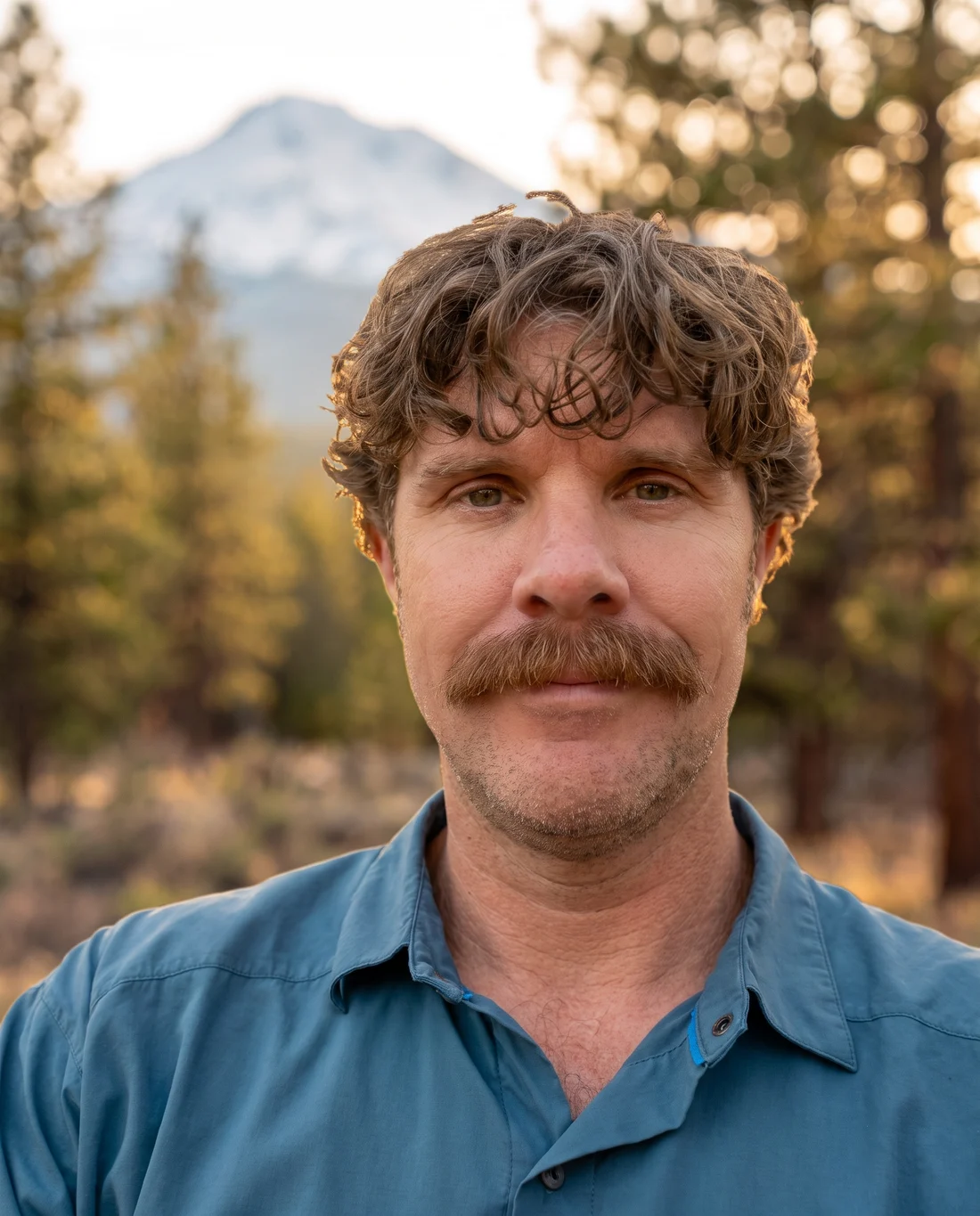 Michael de Fauw in the pines near Bend, Oregon